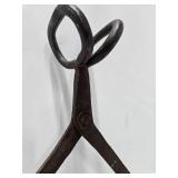 Large Antique Cast Iron Ice Tongs