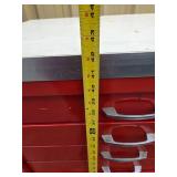 6-Drawer Rolling Red Metal Tools Chest