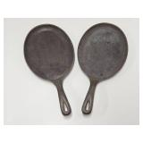 Pair of Cast Iron LODGE Oval Skillets