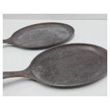 Pair of Cast Iron LODGE Oval Skillets