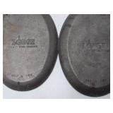 Pair of Cast Iron LODGE Oval Skillets