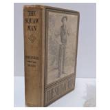 Antique "Squaw Man" Hardcover Book & 2 Pair of Native American Moccasins
