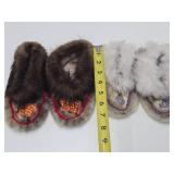 Antique "Squaw Man" Hardcover Book & 2 Pair of Native American Moccasins