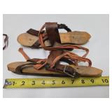 3 Sets of Early Primitive Antique Wooden Ice Skates