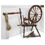 Primitive Antique German Spinning Wheel - Tilden