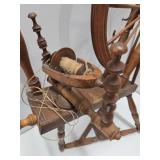 Primitive Antique German Spinning Wheel - Tilden