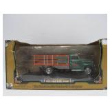 2 Diecast Metal Advertising Trucks - Texaco & Menards