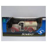 2 Diecast Metal Advertising Trucks - Texaco & Menards