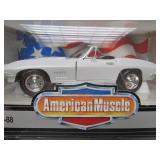 Lot of 5 Mint in Box Diecast Metal Cars - CORVETTE