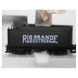 Mint in Box Broadway Unlimited On30 Scale Train Engine & Car - Rio Grande Southern 2-8-0