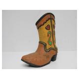 Cast Iron Western Cowboy Boot Doorstop
