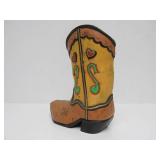 Cast Iron Western Cowboy Boot Doorstop