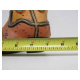 Cast Iron Western Cowboy Boot Doorstop