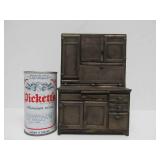 Excellent Complete Original Antique Cast Iron ARCADE Hoosier Cabinet