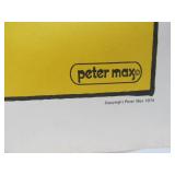 Set of 4 Excellent Original Vintage 1974 PETER MAX Posters