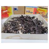 LARGE Lot of Vintage Western Model Kits Extra Supplies etc Covered Wagons Horses etc