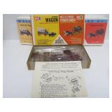 LARGE Lot of Vintage Western Model Kits Extra Supplies etc Covered Wagons Horses etc