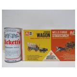 LARGE Lot of Vintage Western Model Kits Extra Supplies etc Covered Wagons Horses etc