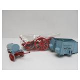 LARGE Lot of Vintage Western Model Kits Extra Supplies etc Covered Wagons Horses etc