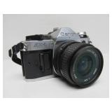 Estate Lot of 2 Nice Vintage Film Cameras - Minolta & Canon w/Tripod