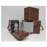 2 Nice Condition Old Vintage Film Cameras - Rolleicord & Brownie