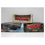 Lot of 3 Mint in Box Diecast Metal Cars - FERRARI