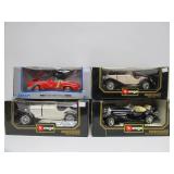 Lot of 4 Mint in Box Diecast Metal Cars - MERCEDES BENZ