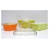 Group of Vintage Yellow & Orange PYREX Baking Dishes
