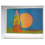 Set of 4 Excellent Original Vintage 1974 PETER MAX Posters