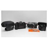 Estate Lot of 2 Nice Vintage Film Cameras - Nishica & Fujica