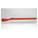 Lot of 4 Large Wooden Cap Rifles & Shotgun