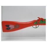 Lot of 4 Large Wooden Cap Rifles & Shotgun