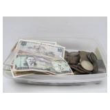 Collection of Old Vintage Asian Currency & Coins #1 - Currency Bills & Coins