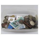 Collection of Old Vintage Asian Currency & Coins #1 - Currency Bills & Coins