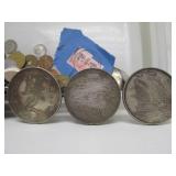 Collection of Old Vintage Asian Currency & Coins #1 - Currency Bills & Coins