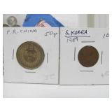 Collection of Old Vintage Asian Currency & Coins #1 - Currency Bills & Coins