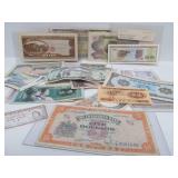 Collection of Old Vintage Asian Currency & Coins #1 - Currency Bills & Coins