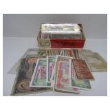 Collection of Old Vintage Asian Currency & Coins #3 - LARGE Amount of Old Currency Bills