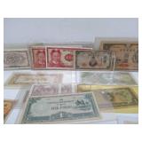 Collection of Old Vintage Asian Currency & Coins #3 - LARGE Amount of Old Currency Bills