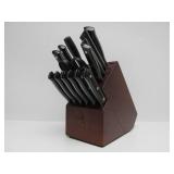 Quality New or Like-New HENCKELS Cutlery Knife Set w/Knife Block