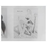 Original Vintage Pre-Production Glass Panel - Pinup Girl - GIL ELVGREN #1