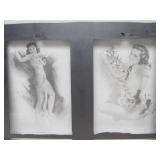 Original Vintage Pre-Production Glass Panel - Pinup Girl - GIL ELVGREN #2