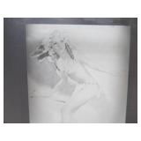 Original Vintage Pre-Production Glass Panel - Pinup Girl - GIL ELVGREN #2