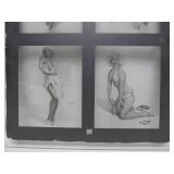Original Vintage Pre-Production Glass Panel - Pinup Girl - GIL ELVGREN #3