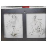 Original Vintage Pre-Production Glass Panel - Pinup Girl - GIL ELVGREN #4
