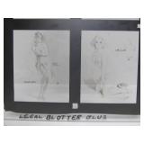 Original Vintage Pre-Production Glass Panel - Pinup Girl - GIL ELVGREN #4