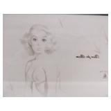 Original Vintage Pre-Production Glass Panel - Pinup Girl - GIL ELVGREN #4
