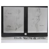 Original Vintage Pre-Production Glass Panel - Pinup Girl - GIL ELVGREN #4
