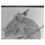 Original Vintage Pre-Production Glass Panel - Pinup Girl - GIL ELVGREN #5