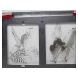 Original Vintage Pre-Production Glass Panel - Pinup Girl - GIL ELVGREN #9